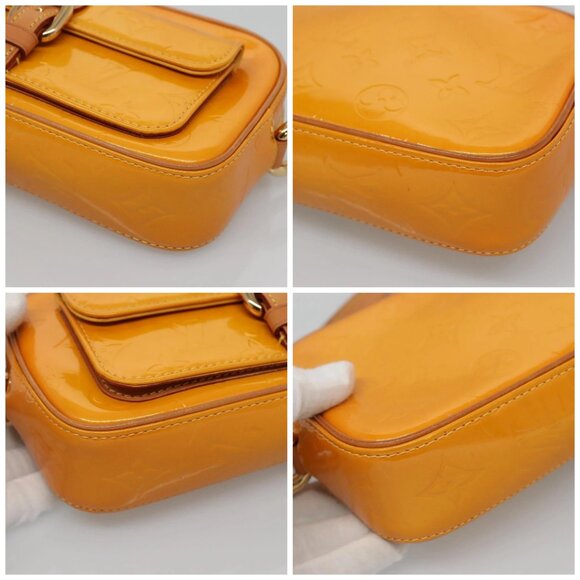 LOUIS VUITTON Monogram Vernis Christy MM Shoulder Bag Jaune - Picture 16 of 16